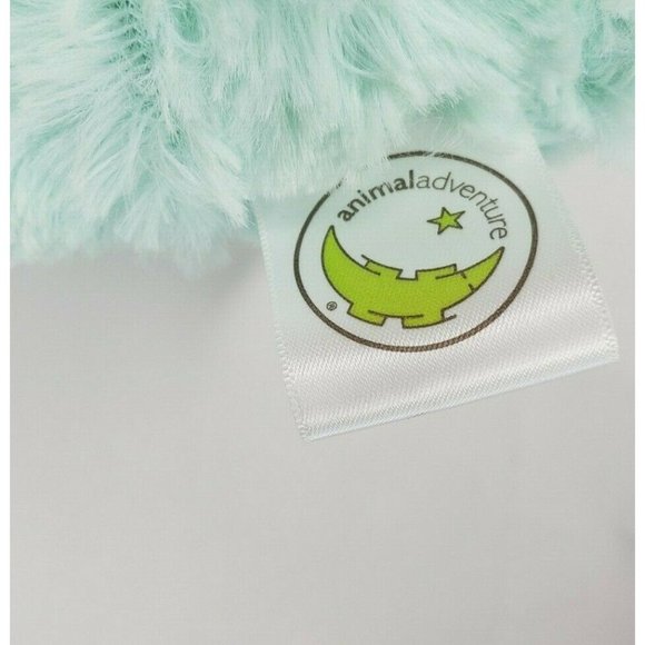 Animal Adventure Daisy Bunny Plush Mint Green Cuddle Bunny  8" - Picture 8 of 12